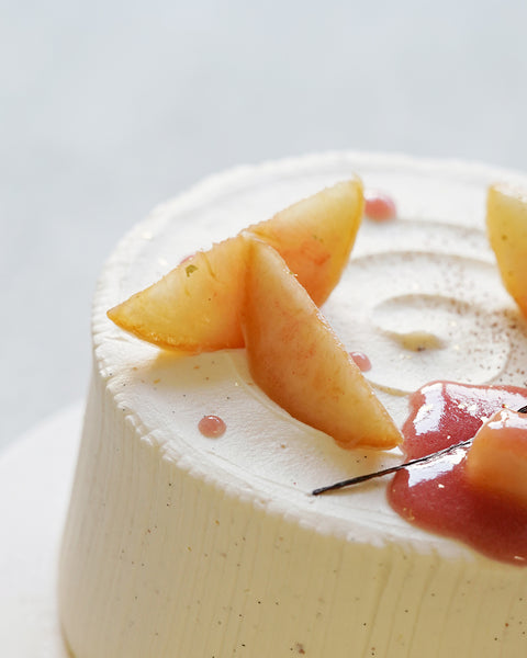 夏日水蜜桃雲尼拿戚風(季節限定)Peach and Vanilla Summer Chiffon