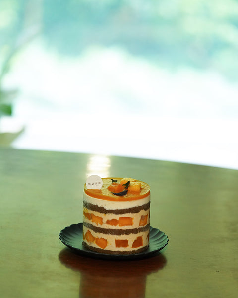 【4寸戚風(1-2人份)】真夏の果実.完熟芒果戚風蛋糕(季節限定)Mango and Caramel Chiffon