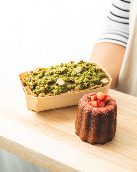 【下回待續】全素常溫甜點: 草莓可麗露 & 抹茶紅豆磅蛋糕 Vegan Workshop: Strawberry Canelé & Matcha Red Bean Pound Cake