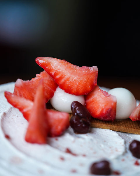 暫停供應- 冬の果実．紅豆草莓盛園蛋糕（季節限定）Red Bean Strawberry Chiffon Cake