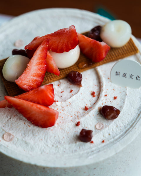 暫停供應- 冬の果実．紅豆草莓盛園蛋糕（季節限定）Red Bean Strawberry Chiffon Cake