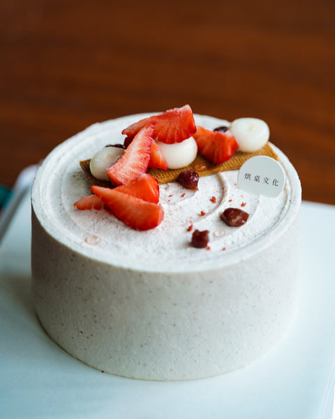 暫停供應- 冬の果実.紅豆草莓盛園蛋糕(季節限定)Red Bean Strawberry Chiffon Cake