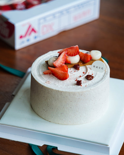 暫停供應- 冬の果実.紅豆草莓盛園蛋糕(季節限定)Red Bean Strawberry Chiffon Cake